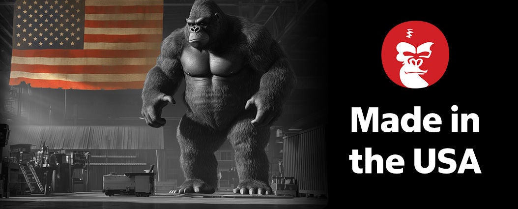 Made in the USA gorilla shed and logomark