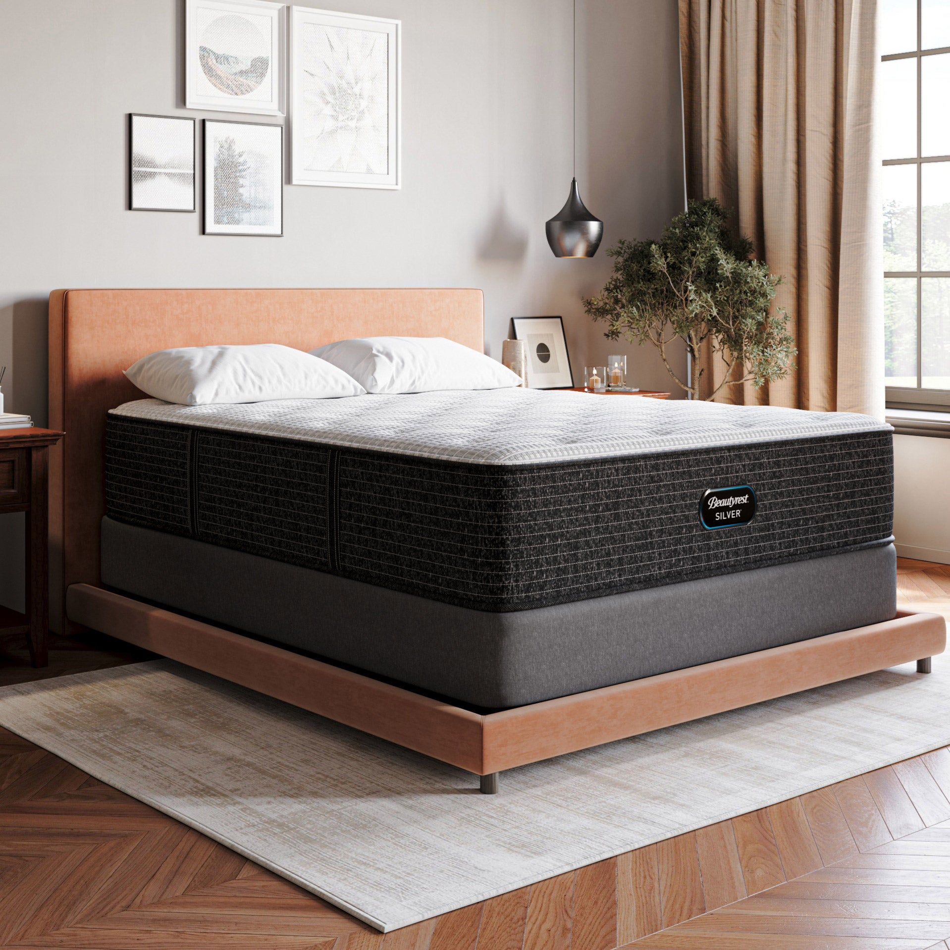 Beautyrest 14.5" Silver Hybrid DualCool Plush Queen Mattress