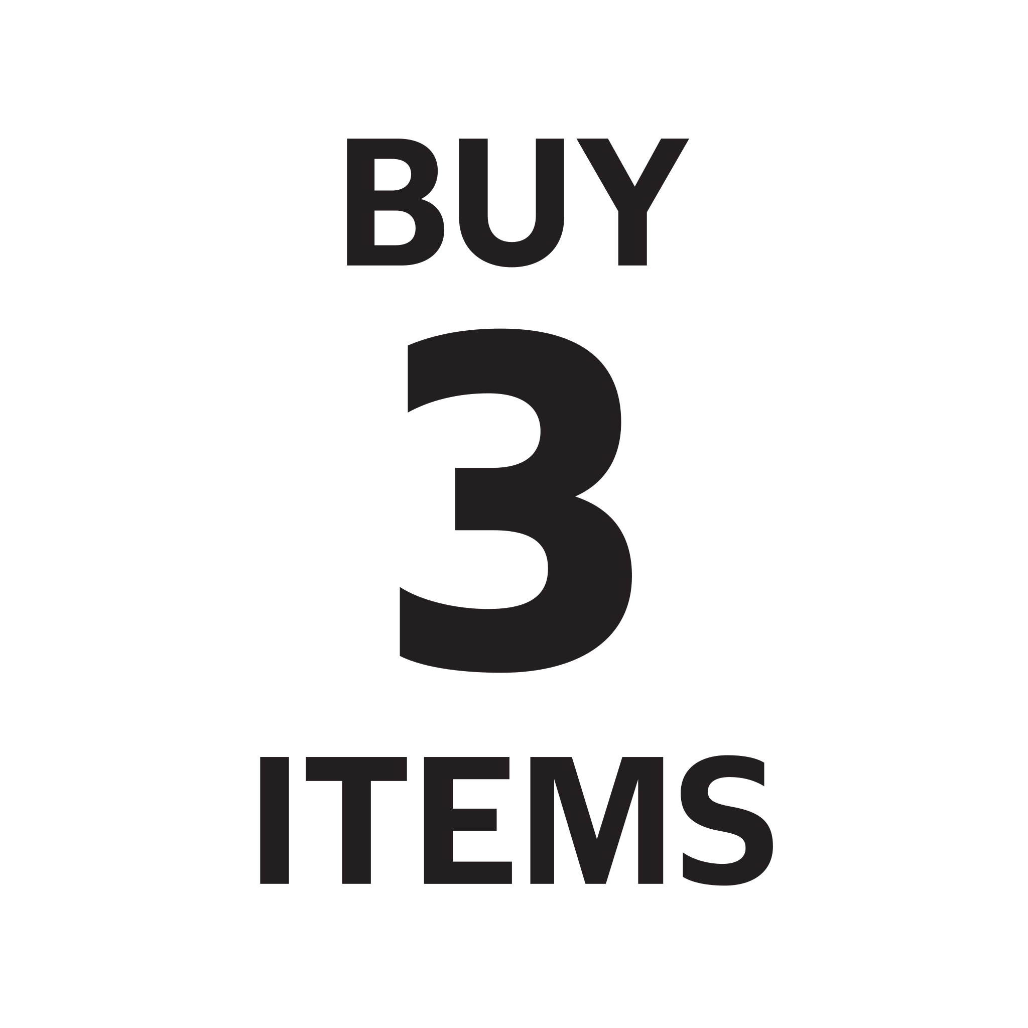 Buy 3 Items