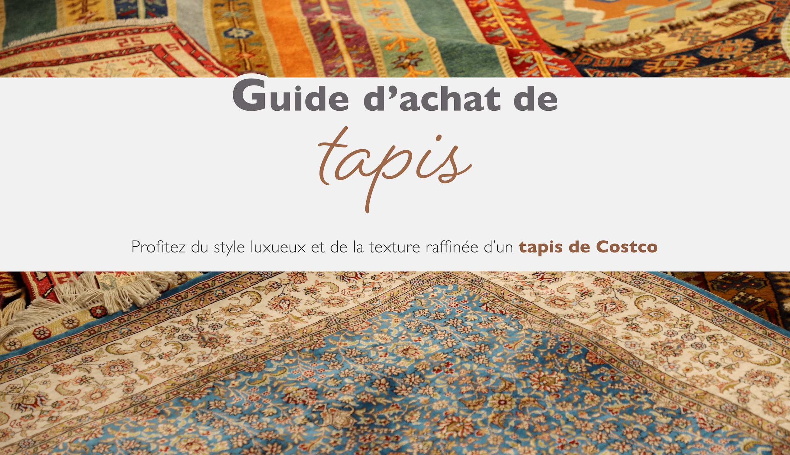 De nombreux tapis colorés chevauchés pour afficher divers motifs