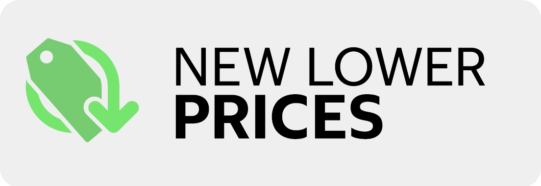 New lower prices.