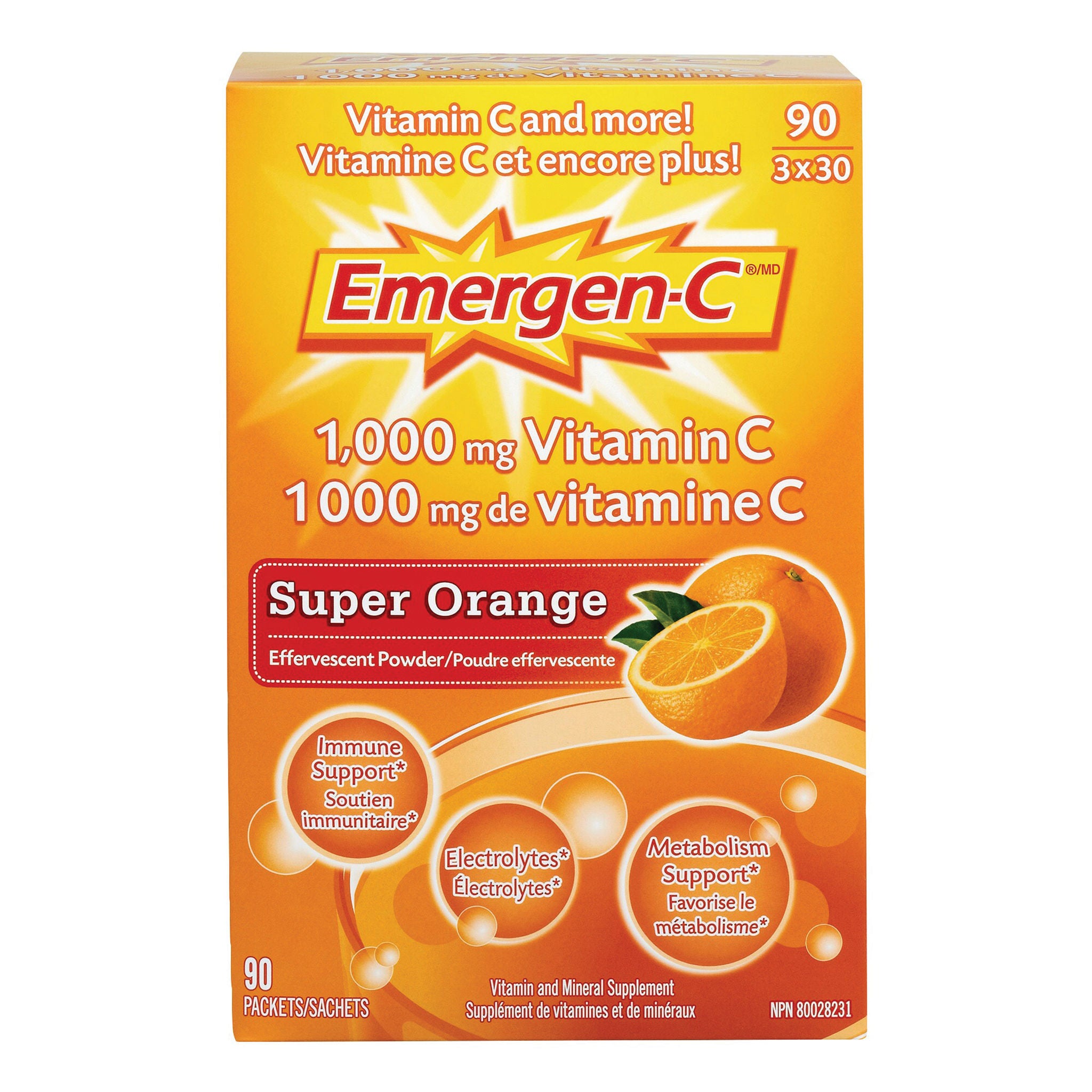 Poudre de vitamine C Super Orange de Emergen-C