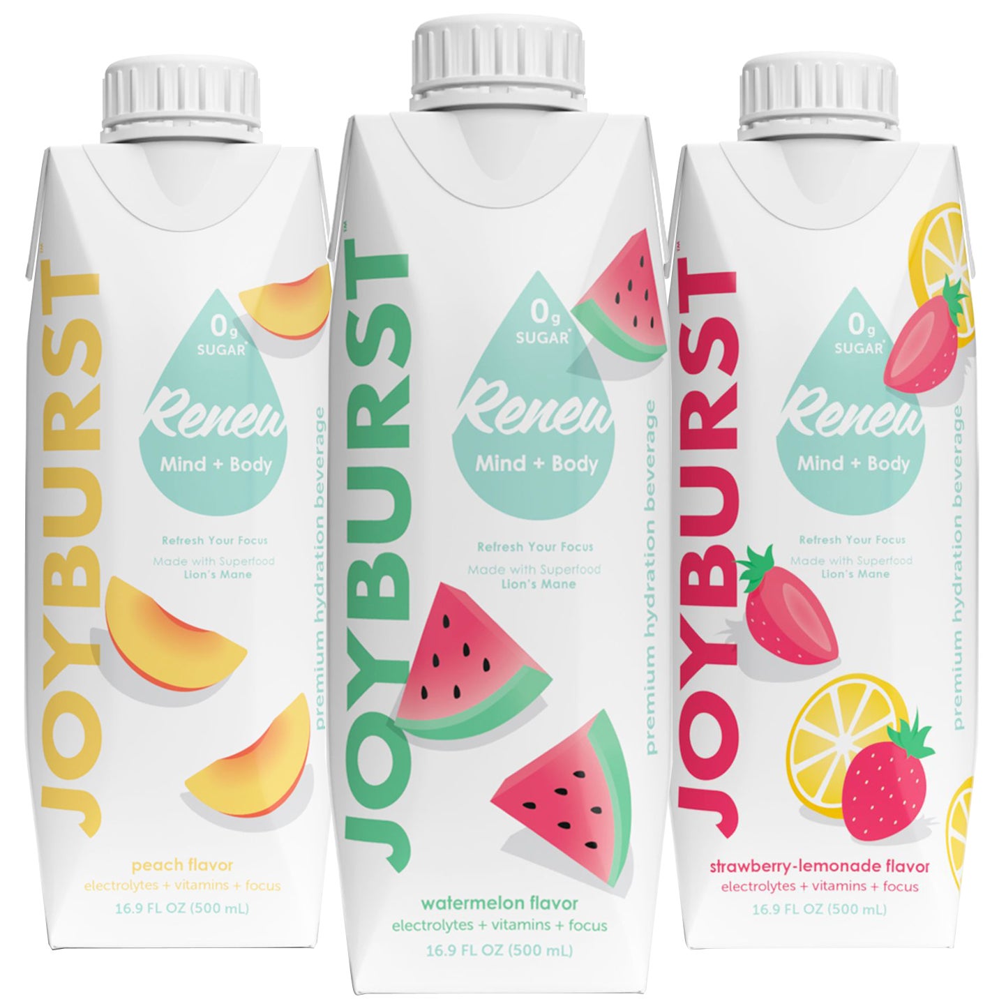 **Joyburst** Renew Hydration, Variety Pack, 16.9 fl oz, 18 ct