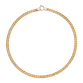 14kt Yellow Gold Double Rope Necklace