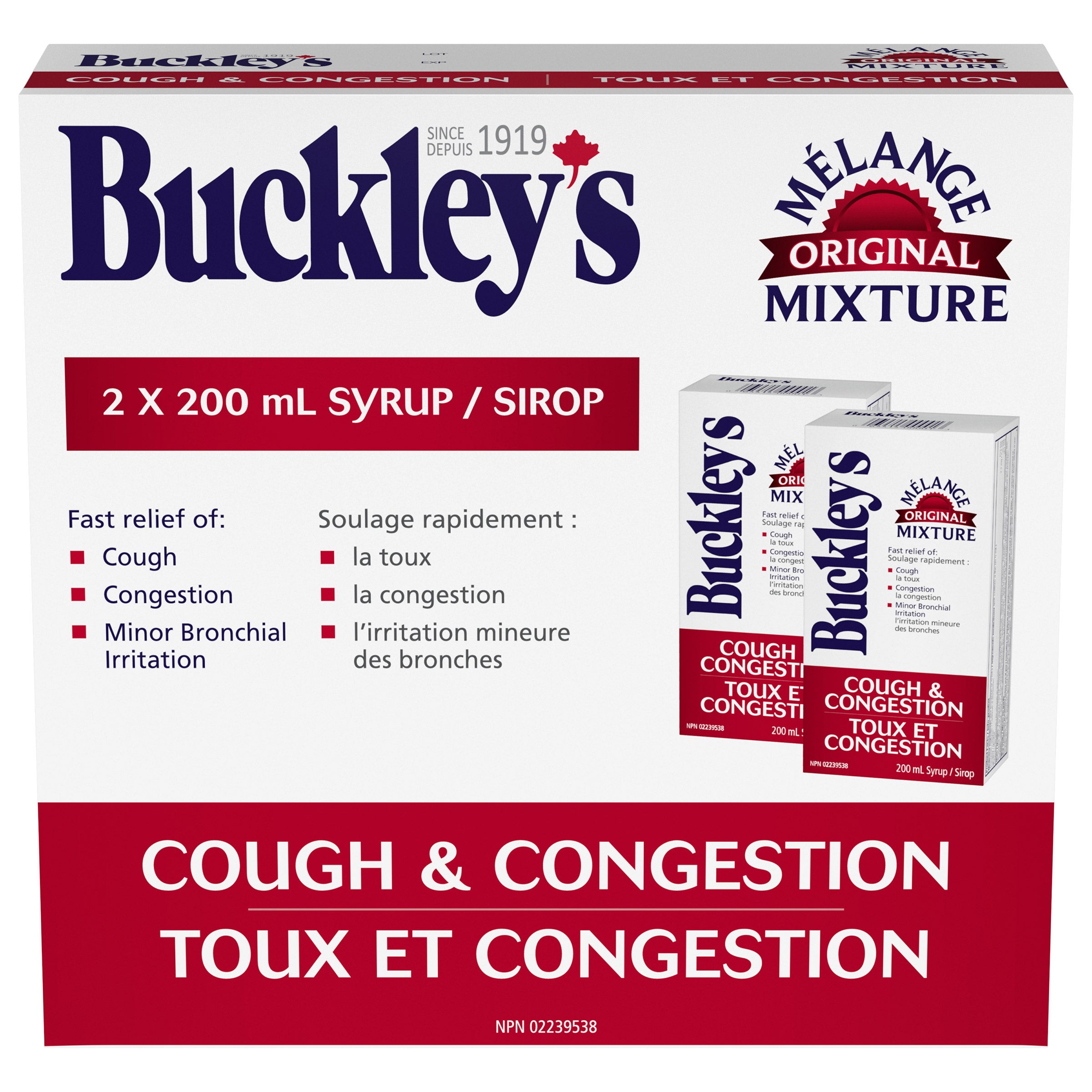 Mélange pour la toux et la congestion Buckley’s