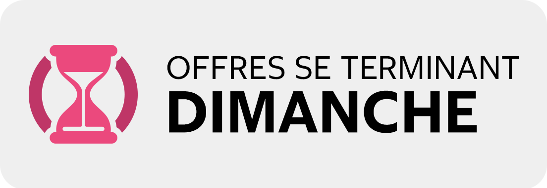 Offres se terminant dimanche.