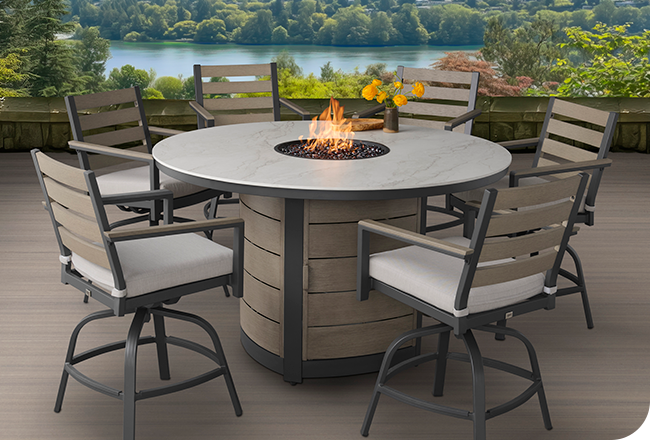 agio international patio furniture costco patio umbrella 84" x 40" Slat Top Dining Table Agio International Fairview Woven Patio
