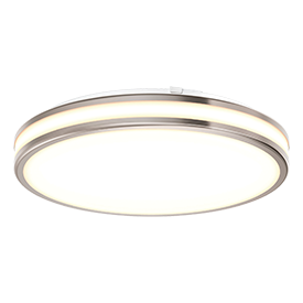 Artika Hemisphere Brushed Nickel Flush Mount Ceiling Light