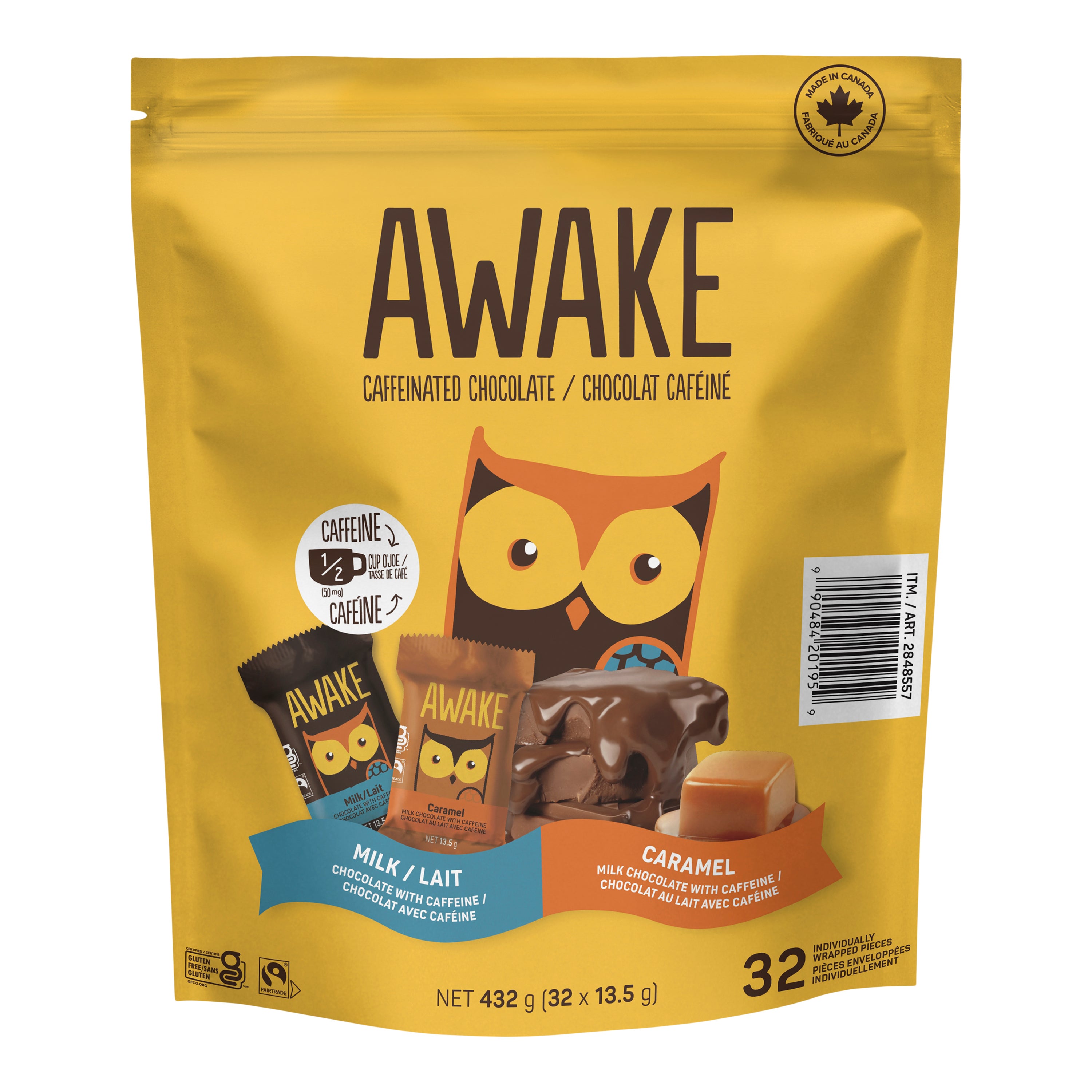 Chocolats à la caféine Awake