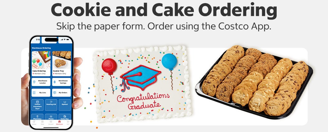 order cookie trays and cakes in app now