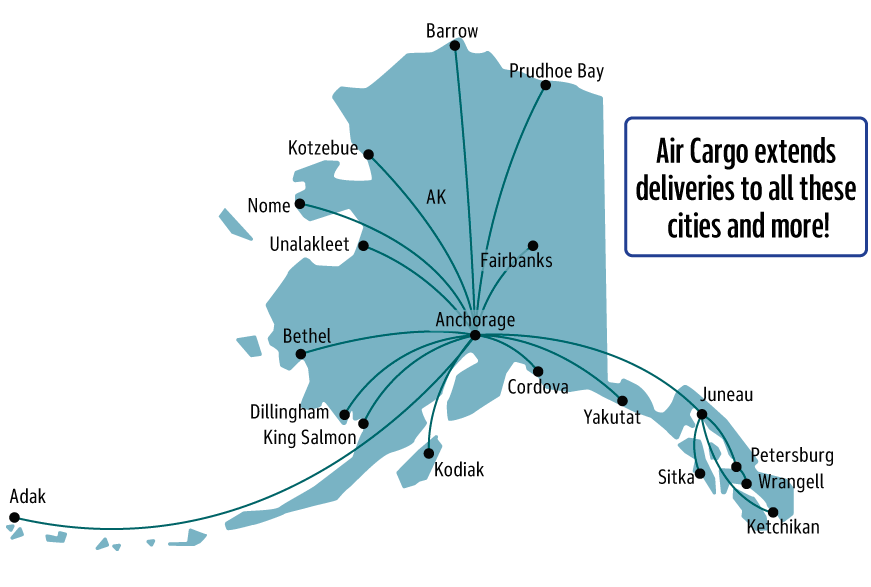 Air Cargo extends deliveries to all these cities and more!