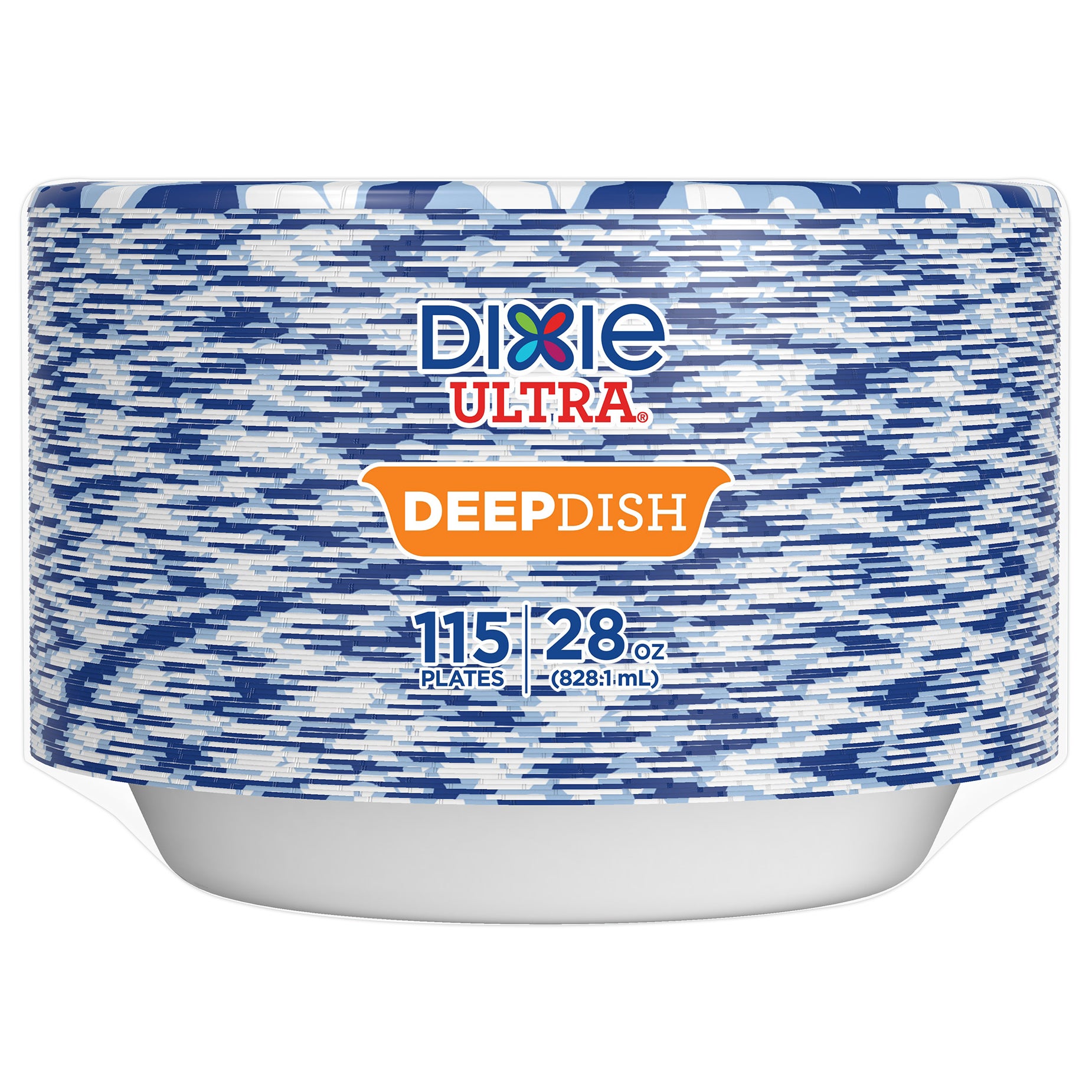 **Dixie** Paper Plates, Ultra Deep Dish, 9-3/5", 115 ct
