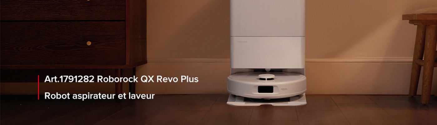 Roborock QX Revo Plus Robot aspirateur et laveur  Magasinez maintenant Jusqu'à épuisement des stocks