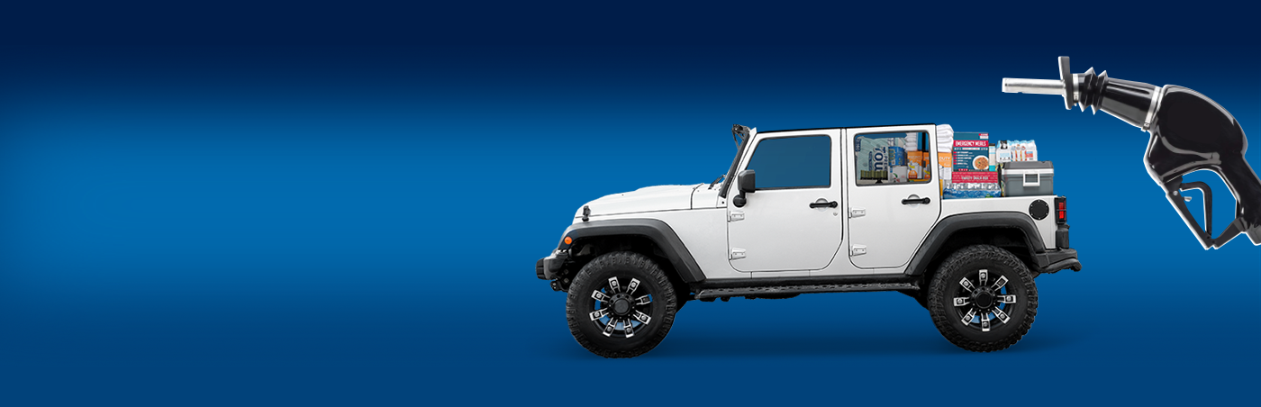 Gasoline Pump and Jeep