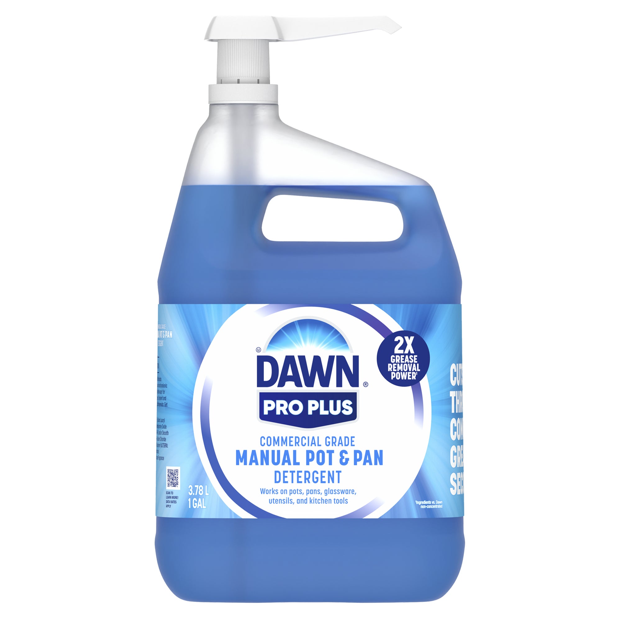 **Dawn Pro Plus** Manual Pot and Pan, Dish Detergent, Commercial Grade, Liquid Concentrate, 1 gal