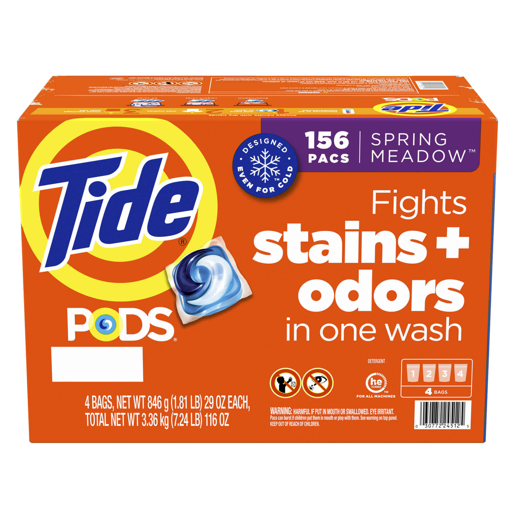 **Tide PODS** Laundry Detergent, Spring Meadow, 156 ct
