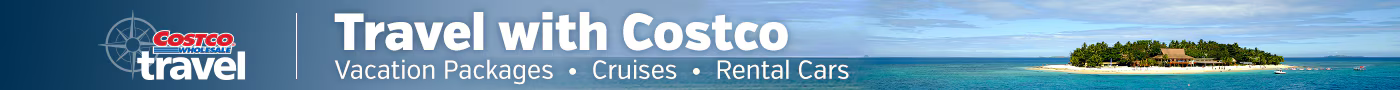 Costco Travel. Travel with Costco. Vacation packages, cruises and rental cars
