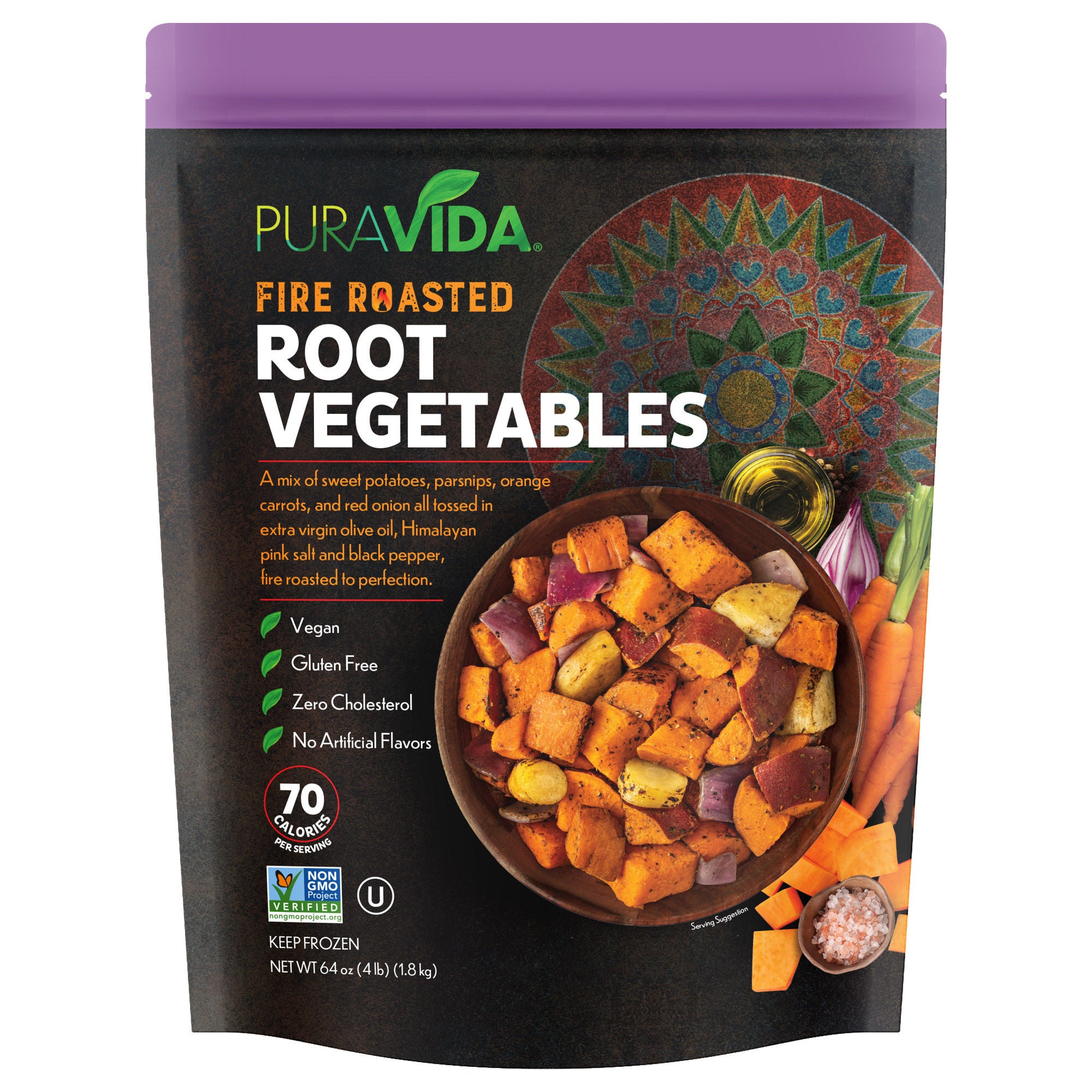 PuraVida Fire Roasted Root Vegetables