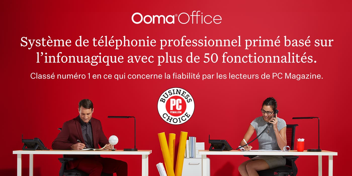 Ooma Office. Système de téléphonie professionnel primé basé sur l'infonuagique avec plus de 50 fonctionnalités. Classé numéro 1 en ce qui concerne la fiabilité par les lecteurs de PC Magazine 10 années consécutives.
