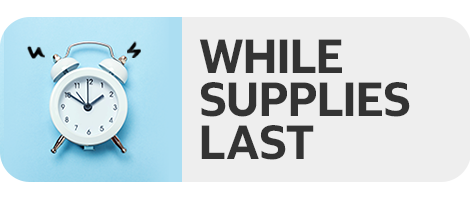 Shop select items, while supplies last!