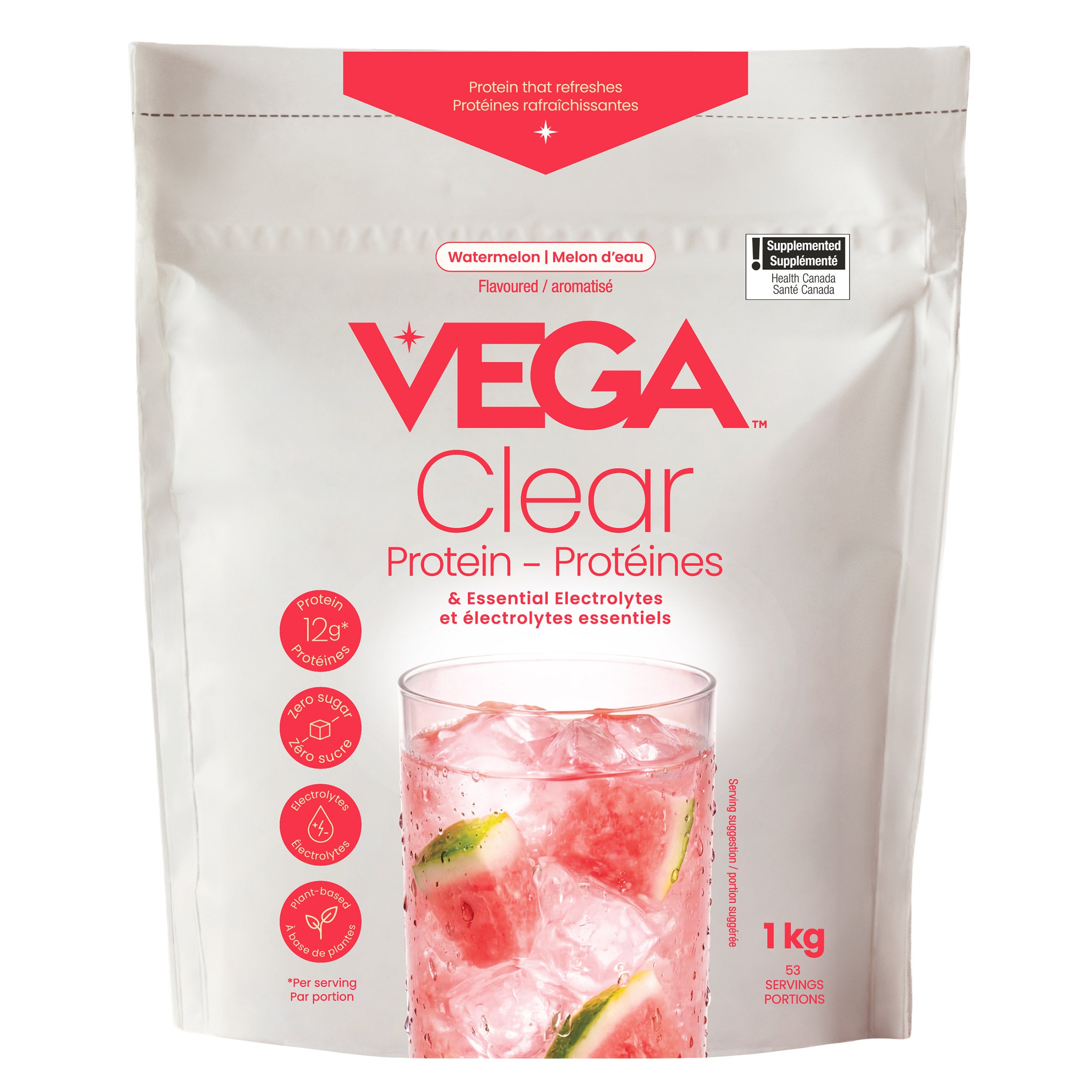 Protéines à saveur de melon d’eau Clear de Vega
