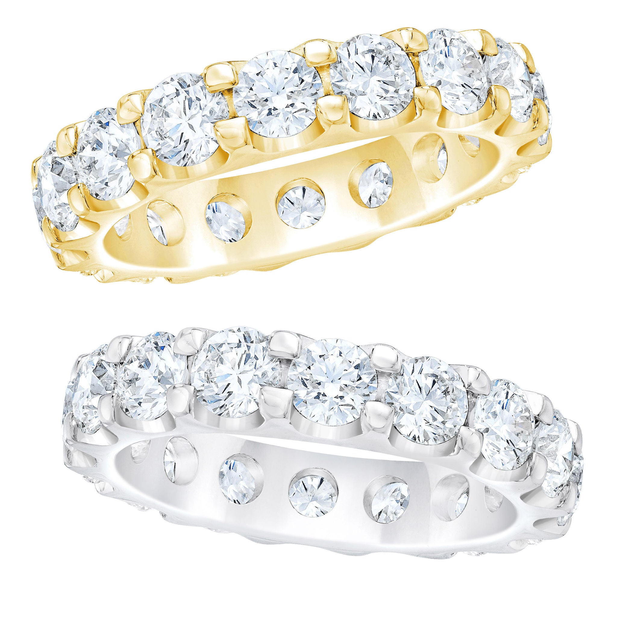 Round Brilliant 4.00 ctw VS2 Clarity, I Color Diamond Eternity Band