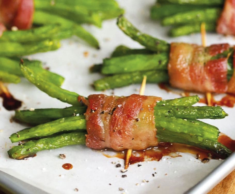 bacon-wrapped green beans
