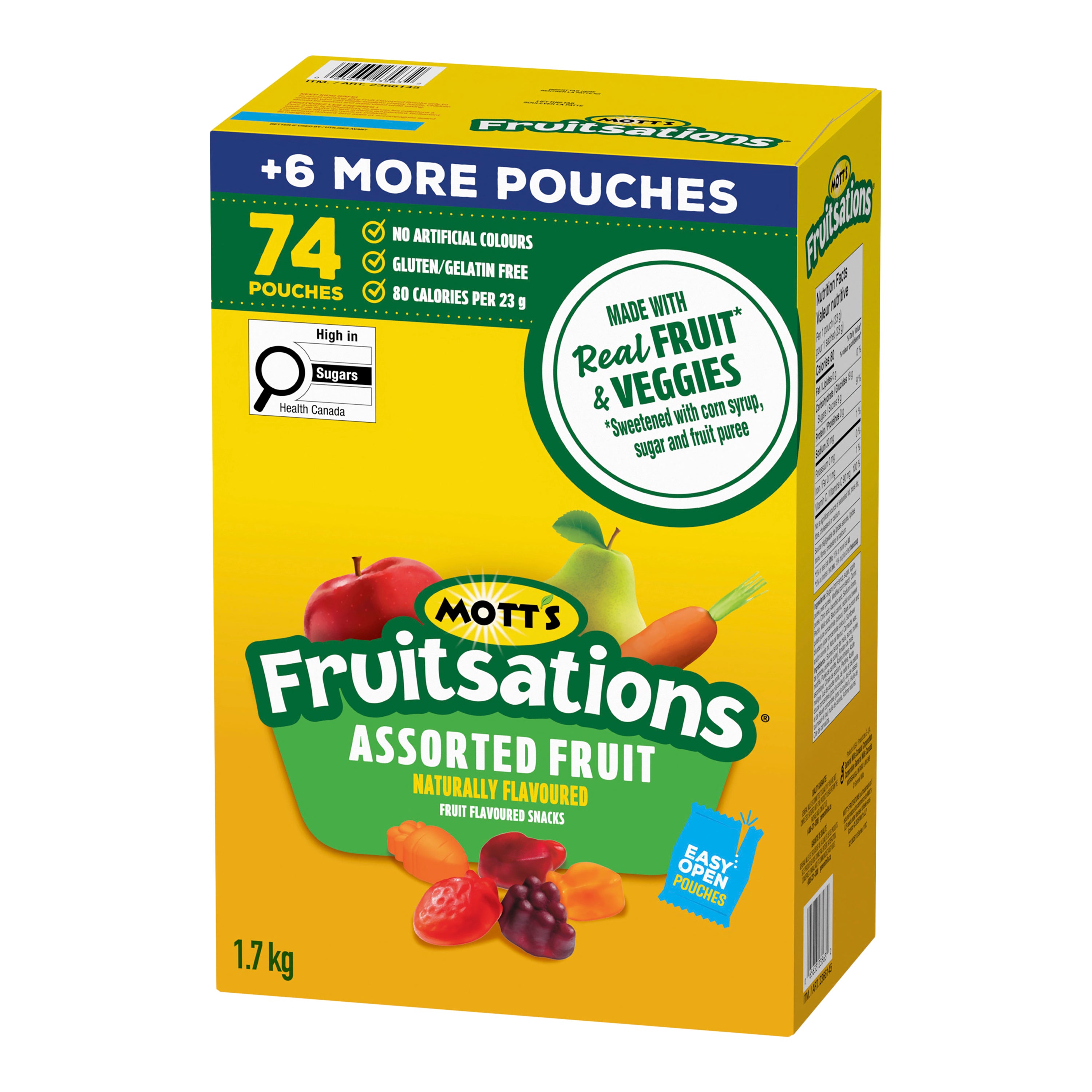 Mott's Fruitsations fruit flavoured snacks