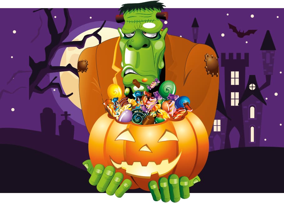 illustration of frankenstein's monster