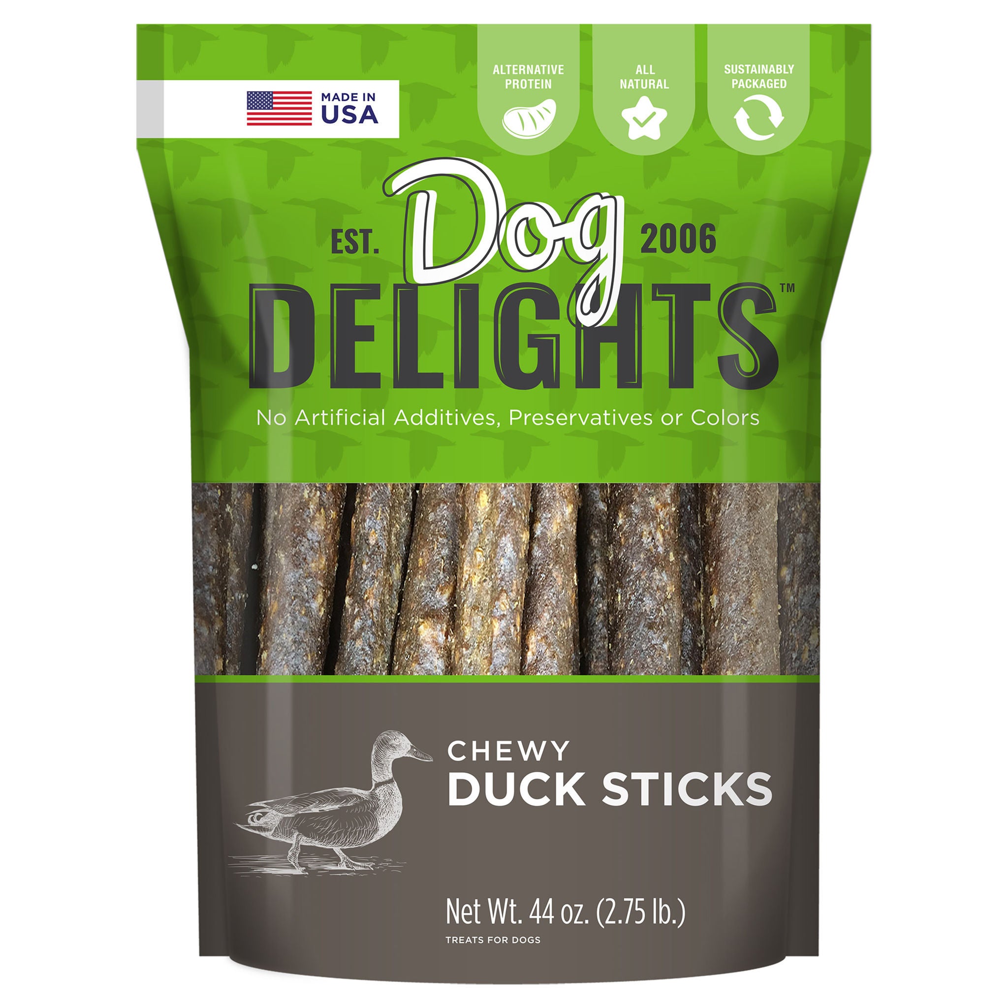 Dog Delights Chewy Duck Sticks 