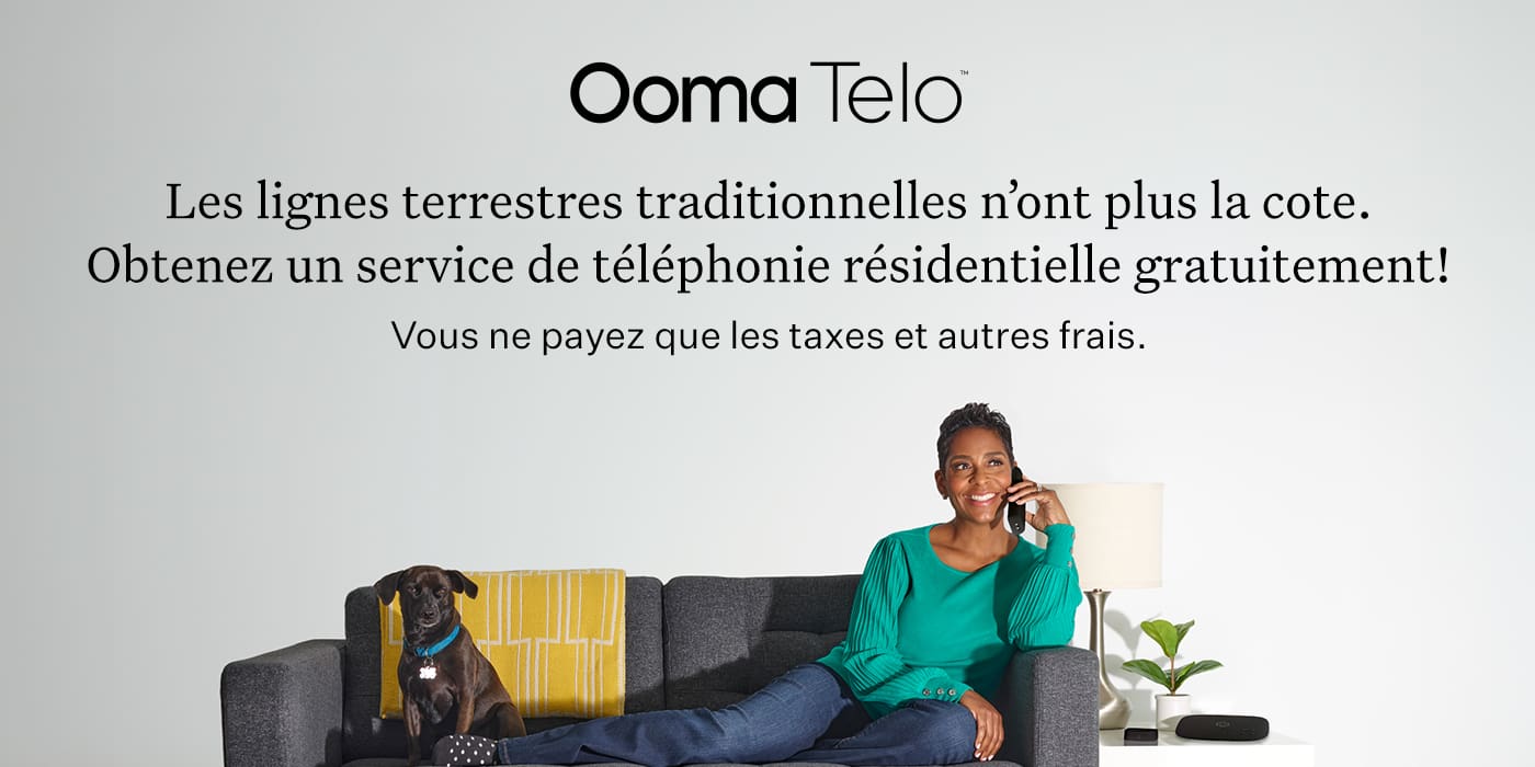 Ooma Telo. Les lignes terrestres n'ont plus la cote. Obtenez un service de téléphonie résidentielle gratuitement.