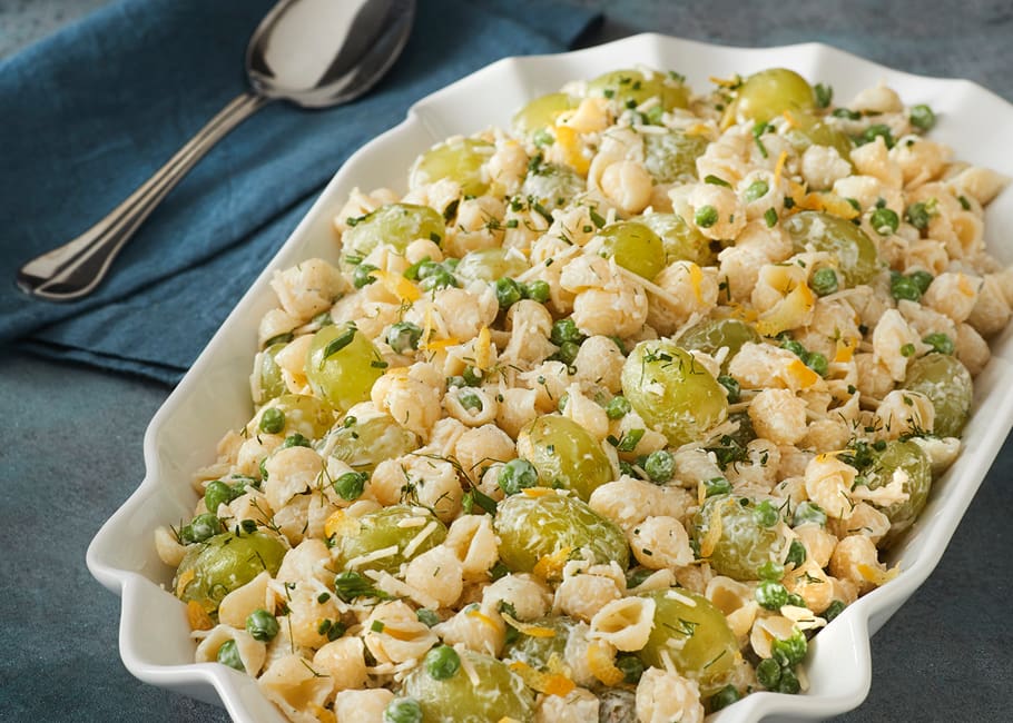 Creamy Pasta Salad with Grapes