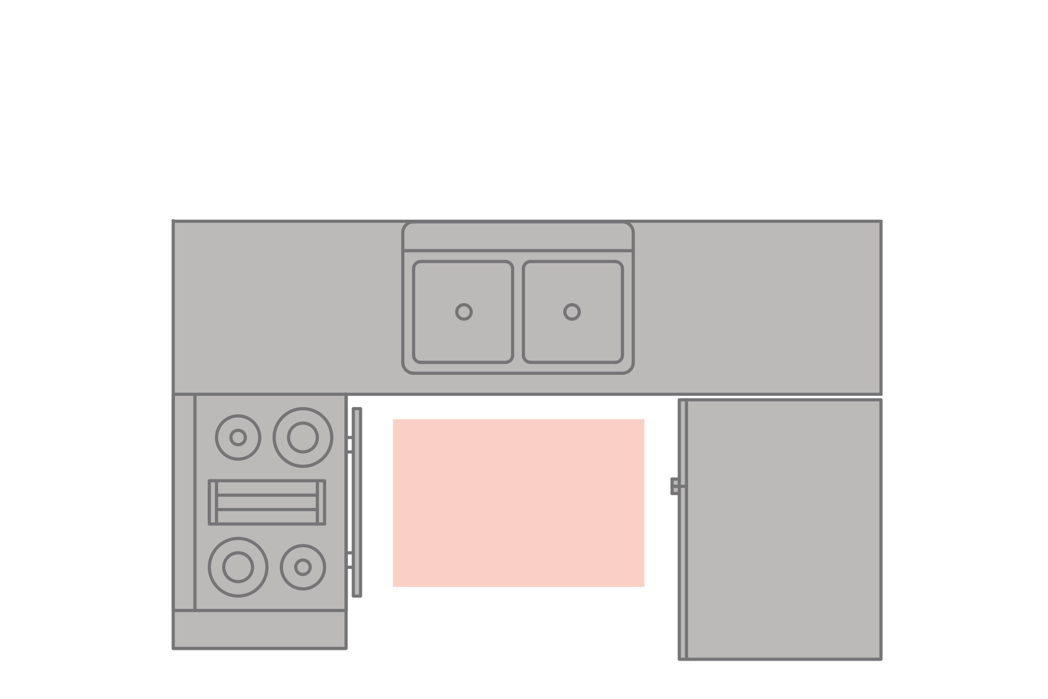 2x3 rugs are good to place in places like the kitchen by the sink.