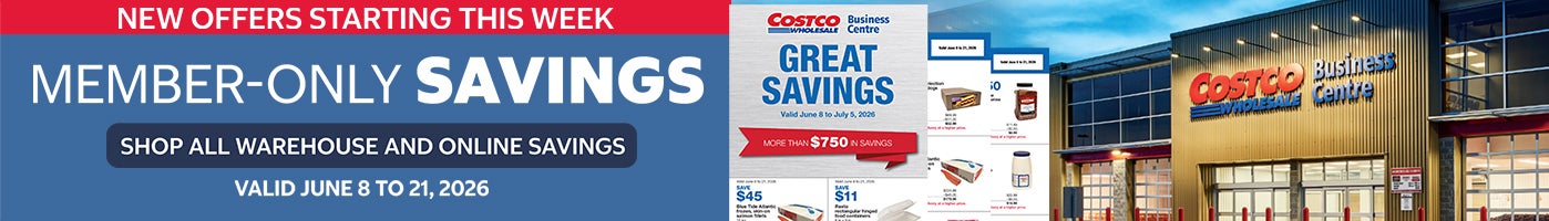 NEW OFFERS STARTING THIS WEEK  Member-only savings Shop all warehouse and online savings Valid June 8 to 21, 2026