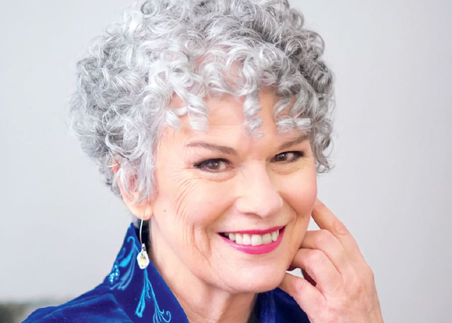 woman smiling