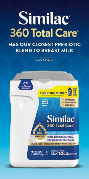 Similac 360 total care® has our closest prebiotic blend to brest milk. Click here