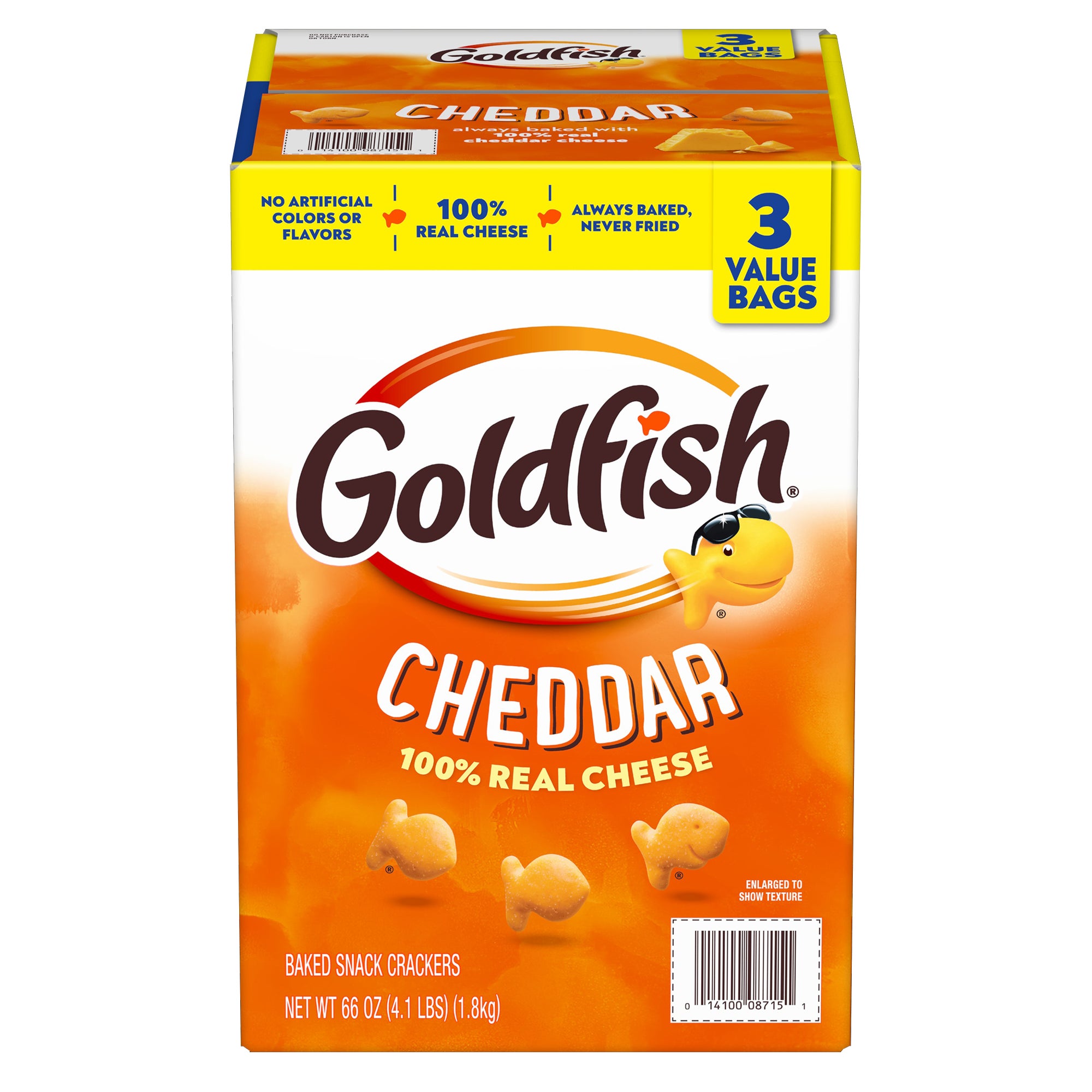 **Goldfish** Baked Snack Crackers, Cheddar, 66 oz