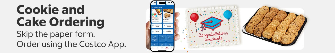 order cookie trays and cakes in app now