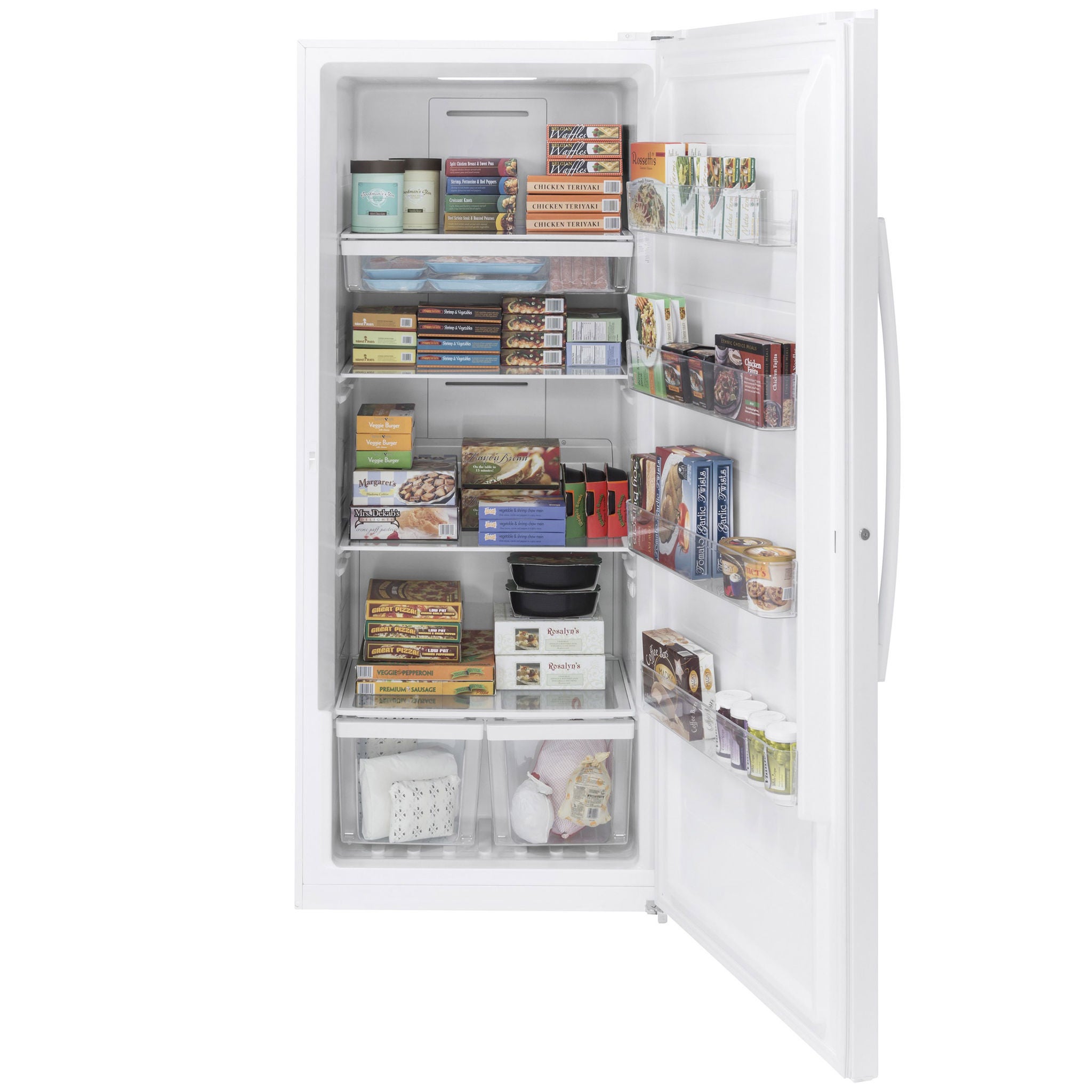 Select GE Garage-Ready Upright Freezers with Glass Shelves