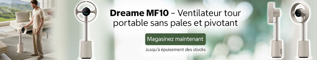 Dreame MF10 Pivot Portable Bladeless Tower Fan  Shop now  While quantities last