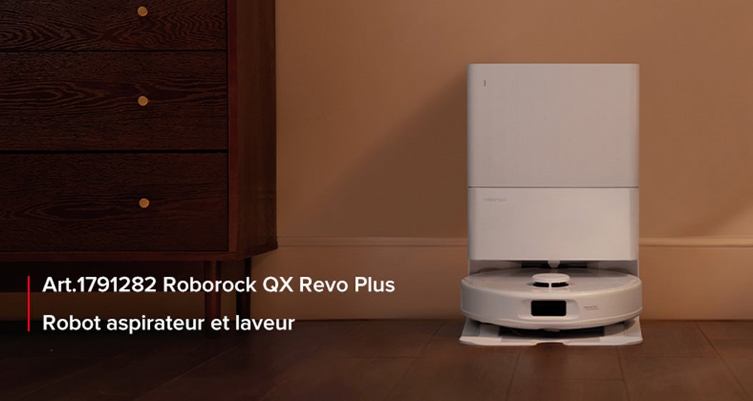 Roborock QX Revo Plus Robot aspirateur et laveur  Magasinez maintenant Jusqu'à épuisement des stocks