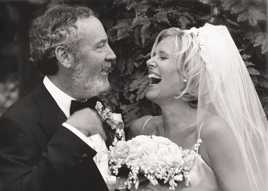 James and Sue Patterson on their wedding day
