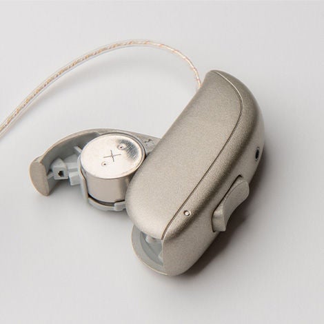 Zinc hearing aid battery