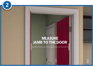 measure jamb to the door