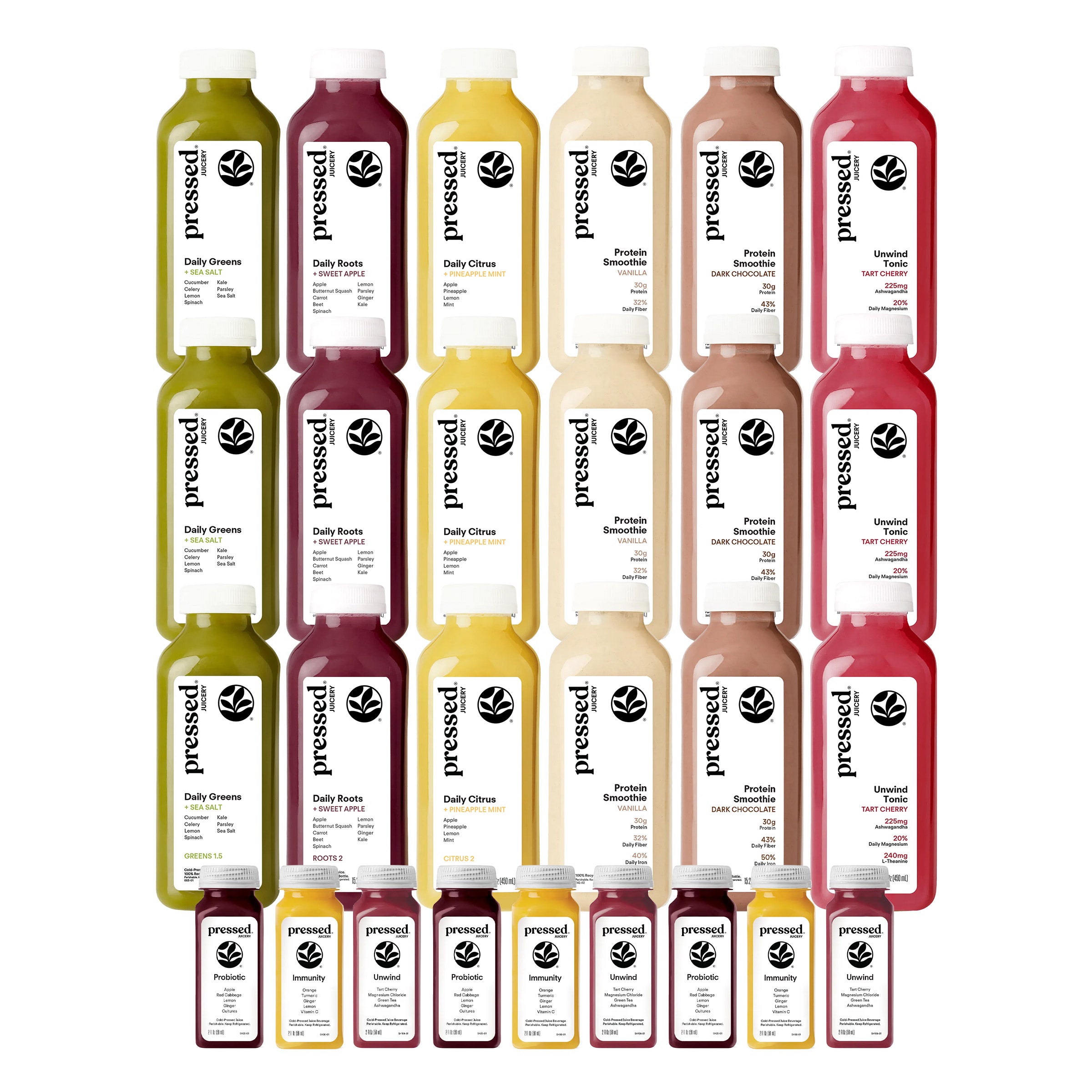 Pressed Juicery 3-day Juice + Protein Cleanse - 27 bottles, 18