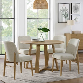 Florence 48” Round Dining Table and 4 Chairs