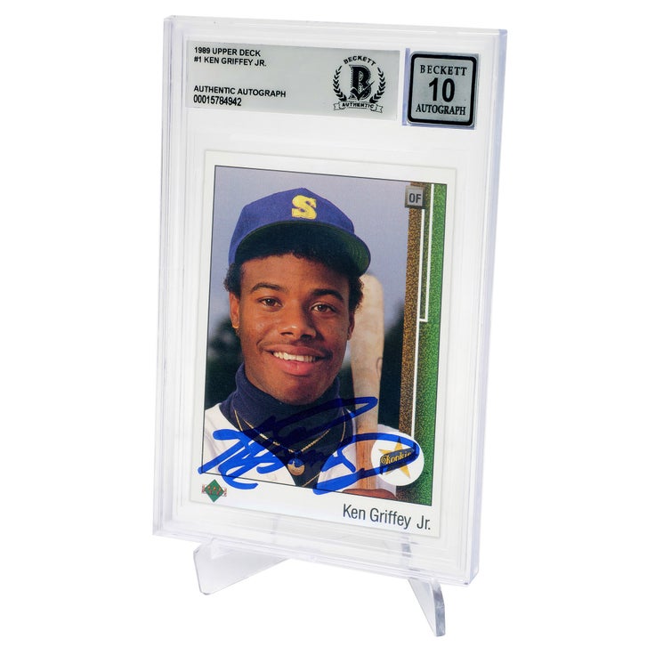 Ken Griffey Jr Seattle Mariners Autographed 1989 Upper Deck Rookie