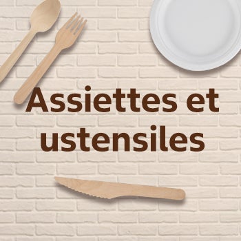 Assiettes et ustensiles