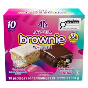 Prime Bites Protein Brownie, Glazed Cinnamon Roll & Chocolate Glazed Doughnut, 10 x 65 g
