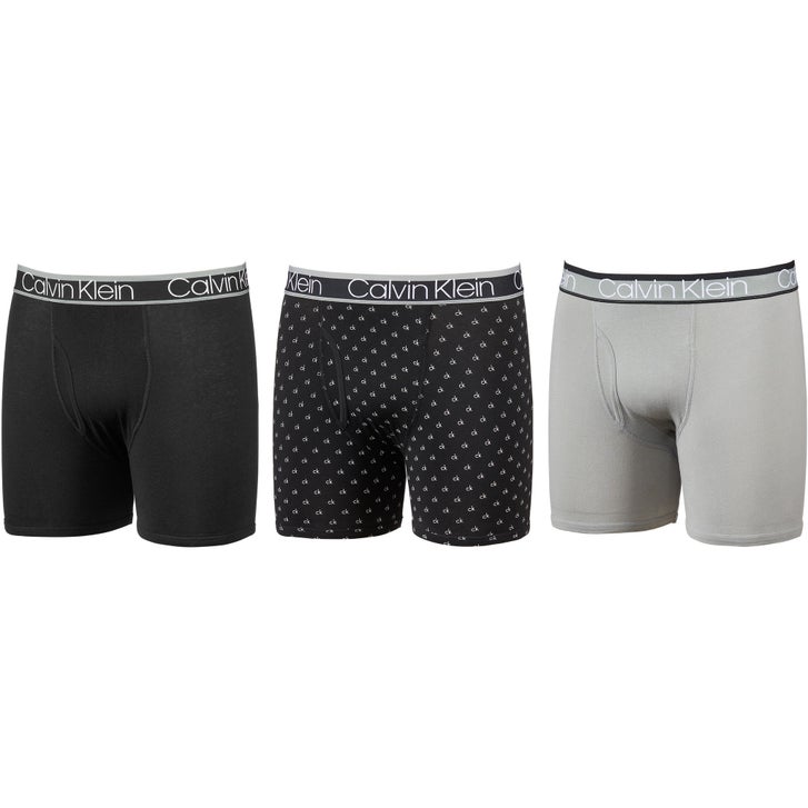 Calvin Klein Men's Impact Stretch Boxer Brief, 3-pack | Costco